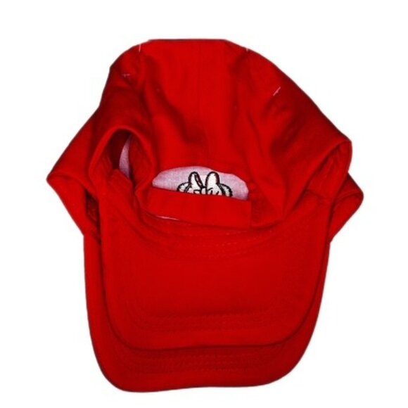 Disney 2 Pack Mommy & Me Matching Minnie Minnie Mouse Baseball Hats Red NWT - Picture 2 of 5